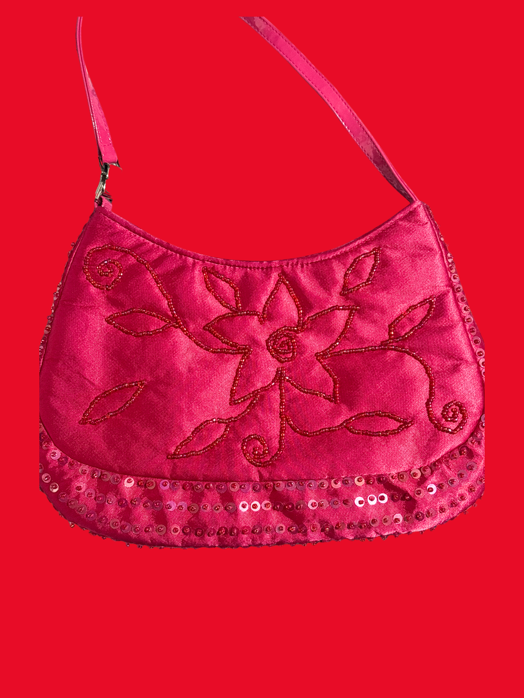 Pink Beaded Y2K summer handbag