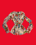 Vintage floral Delicate Y2K Top Size 10