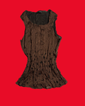 Whimsy Goth Dark Earth Crinkle Bark Texture Top – Size 8