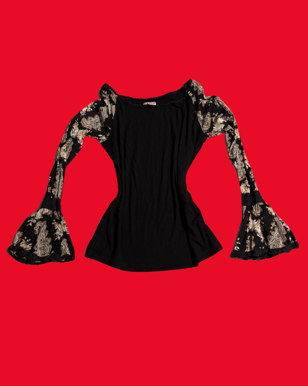Midnight Bell Sleeve Top – Victorian Goth Romance Size 12