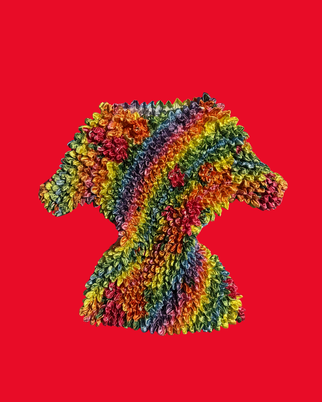 Rainbow Popcorn Chunky Knit Top Size 6-8