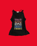 Whimsy Goth Colourful Graphics Black Tank Top Size 12
