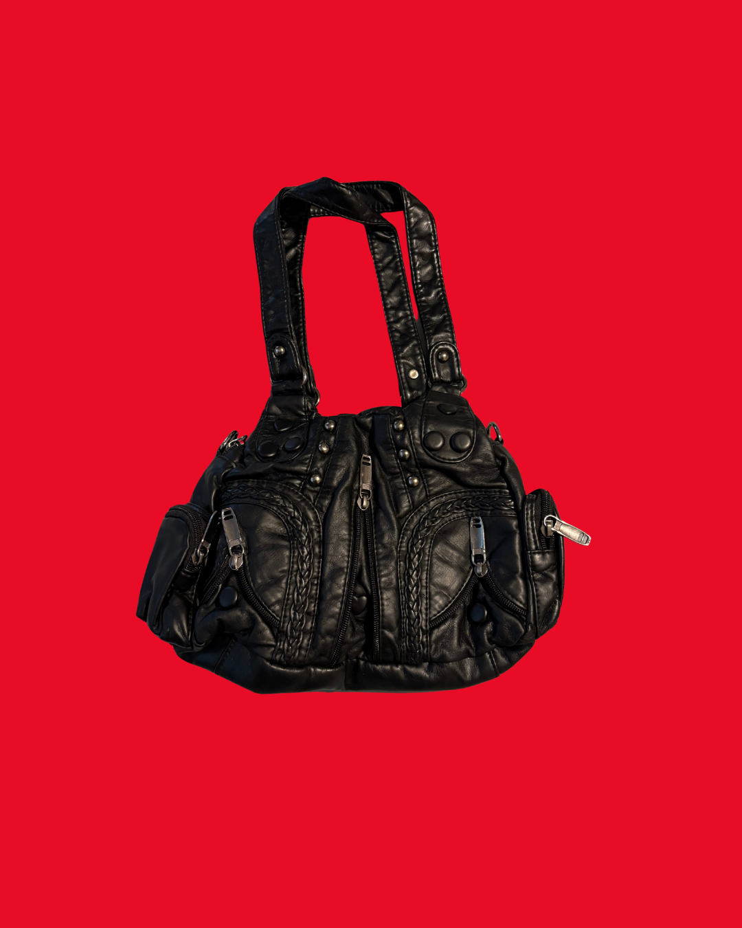 Classic Black Shoulder Bag