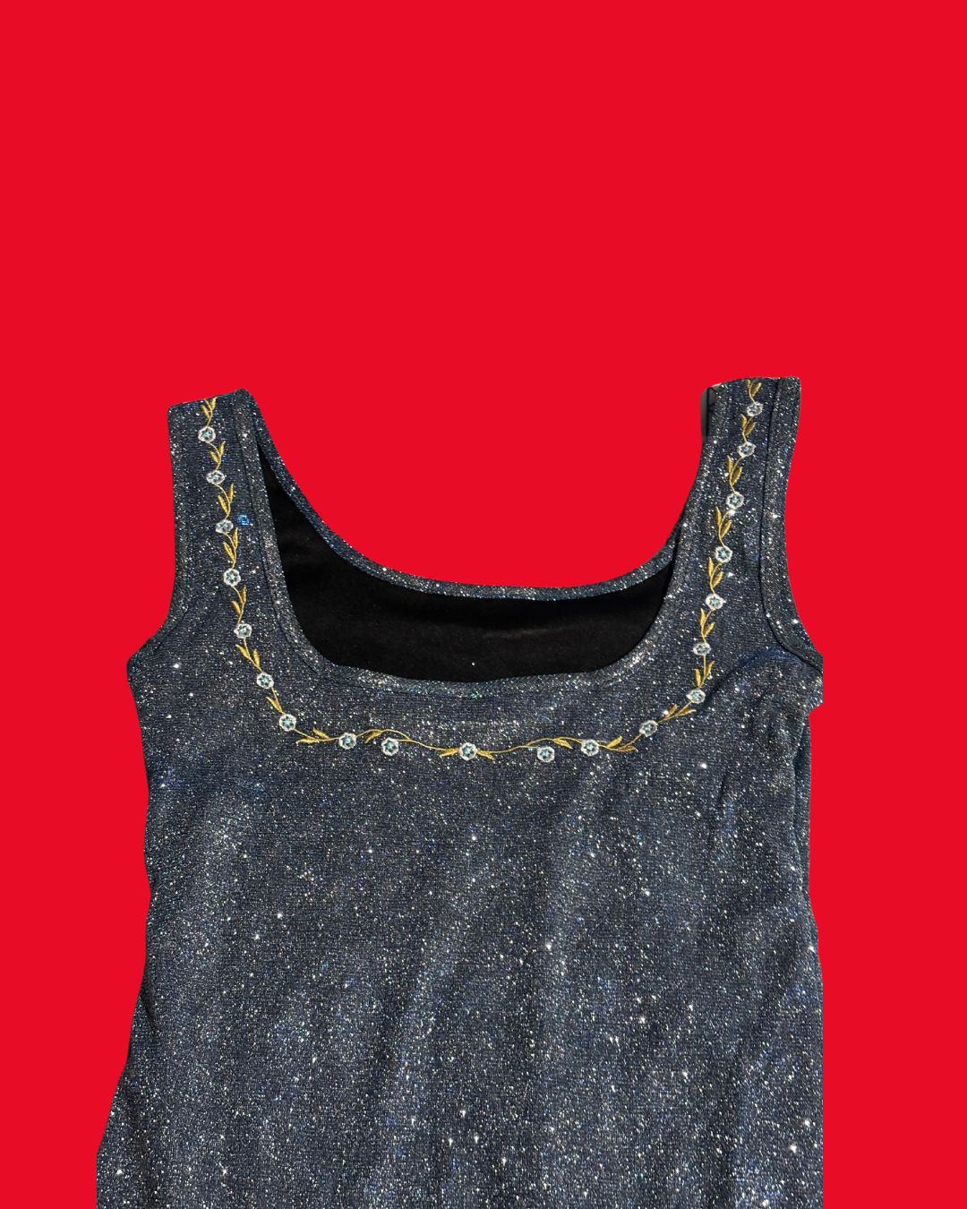 Fairycore Celestial Mini Dress – Embroidered Fairy Moon Sparkle Dress (Size 8)